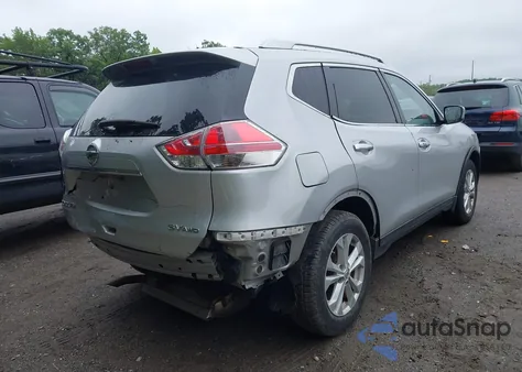 2016 Nissan Rogue Sv из США, поврежденный, VIN KNMAT2MV3GP611932